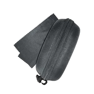 ECO napszemüvegtok, fekete, törlőkendővel