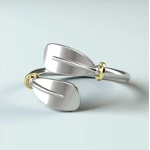 Ezüst kajaklapát gyűrű