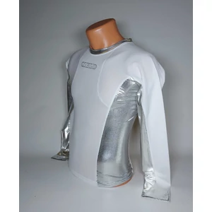 Nelo hosszú ujjú fehér/ezüst XL