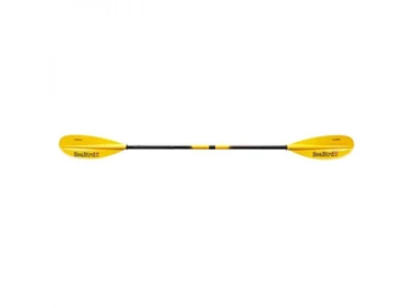 Kayak paddle with carbon shaft