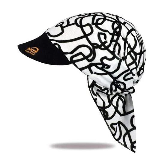 Fekete-fehér peak kendő