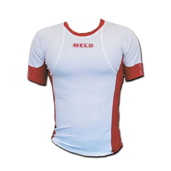 Nelo rövid ujjú fehér/piros XS
